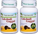 Planet Ayurvda Lakshadi Guggul - Herbal Tabletit, 100% luonnollinen - 2 pullot (Jokainen pullo sisältää 120 tablettia)