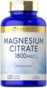Carlyle Magnesiumsitraatti ... 1 800 mg... 120 päällystettyä kapselit... Kasvissyöjä...