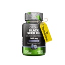 ORZAX Musta siemenöljy Kylmäpuristettu 100% Pure ... Ei-GMO - Rikas Omega 3 6 9 & Thymokinoni 