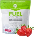 SFH Fuel Whey Protein Powder Great Masting Grass Fed Whey MCTs & Fiber for Energy Kaikki Natural Soy Free, Gluteeniton, Ei RBST, Ei keinotekoisia makuja (Strawberry (1.6 lb Bag))