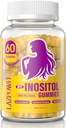 Inositol Gummies with Myo-Inositol & D-Chiro Inositoli, Vitamin D3,Magnesium Glycinate & Sinkki - Ihanteellinen 40:1 Suhde - 30 päivän toimitus-96