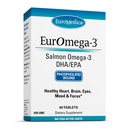EuroMedica EurOmega-3 - Ravintolisä, EPA & DHA - Omega-3 -tabletti, aivojen ja sydämen terveyden tuki - ravitsemuslisä, jossa on välttämättömiä rasvahappoja ja peptidejä - 60 tablettia