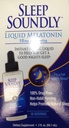 Sleep Soundly Liquid Melatoniini 10mg, pikatoiminen Sleep Formula, 30 annosta, 2 Fl Oz (pakkaus 1)
