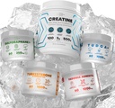 Bundle - Turkesterone & Tongkat Ali + Fadogia Agrestis + Creatiini + Sulforaphane + TUDCA - Boost Stamina, lihasten kasvu, maksan terveys, kognitiivinen toiminta & Detox - Valmistettu USA