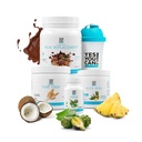 Kyllä voit! Detox Plus Kit, Daily Cleanse Pure kuitu Aterian korvaus, Drink Mix, Shake Booster ja täydentää, Body Cleanse Kit naisille, Daily System Cleanse - suklaa, Aloe Vera Hibiscus