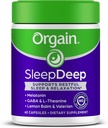 Orgain SleepDeep, Melatoniinin uniapu täydentää magnesiumin, GABA, L-Theanine, L-Tryptofaani, kamomilla, sitruuna Balm & Valerian Root, Gluteeniton, Tohtori Formuloitu - 60 Count, 30 päivän tarjonta