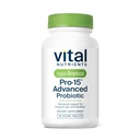 Hyperbiootit Vital Nutrients Pro-15 Advanced Probiootit naisille ja miehille ... 15 Kanta + Kiivit ... Kliinisesti tutkitut päivittäiset probiootit digestiiviselle terveydelle, kaasulle, & turvotus 30 Vegaanitablettia