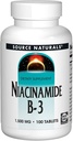Lähde Naturals Niacinamidi 1500 mg, 100 Tabs (2 pakkaus)