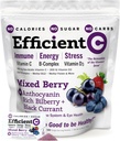 ANDREW LESSMAN Tehokas C Mixed Berry 90 Packets - Immuuni-, energia-, stressi- ja silmäterveyden tuki. Uusinta C-vitamiinijuoma. Ei kaloreita. Ei sokeria. Ei Carbsia. Helppo sekoittaa.