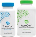 NeuroScience Mood + Adrenal Support Set - AdreCor + TravaCor (2 tuotetta, 180 kapselia, 60 kapselia)