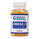 Omega 3 1000mg Fish Oil 100 Säilötty softgels by Natural Systems - Omega 3 täydentää - Kapselit päivittäin ruokavalio - EPA - DHA - Täydellinen sydän-, silmä-, aivo- ja niveltuki