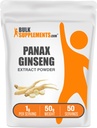 BulkSupplements.com Ginseng juuriuutejauhe - Panax Ginseng Supplement, kasviperäisiä lisäravinteita - Vegan & Gluteenittomia, 1 g per tarjoilu, 50g (1,76 oz) (pakkaus 1)