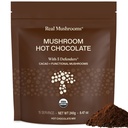 Real Mushrooms Organic Hot Chocolate Mix with Reishi, Turkey Tail, Chaga, Shiitake, Maitake 
