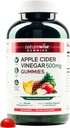 NatureWise Apple Siideri Viinietikka Gummies - 1000 mg ACV per 2 + B12-vitamiini - Pektiinipohjainen vegaaninen, gluteeniton, ei-muuntogeenisiä organismeja - 180 kreivi[90-päivä Supply for 1000mg or 6-month Supply for 500mg]