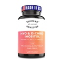 Thomas' all-natural Remedies Myo Inositol Supplement & D-Chiro Inositol Blend Supplement Folate ja D3-vitamiinin, 40-1 suhde, ei-GMO, Ei Fillers, CoQ10, 90 Vegan Kapselit