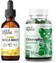 Luonnonvarainen ja orgaaninen Maca Root Tincture 2 fl oz & klorofylli Gummies