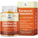 Turmeric Curcumin Immuuni tuki Gummies - Immuuni Booster Turmeeric Gummies yhteisen tuen ja Advanced ihonhoito - Black Pepper Joint täydentää Gummy Vitamiinit Curcumin Powder