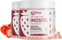 Inositol Gummies, Inositoli täydennysosa Myo-Inositoli & D-Chiro Inositoli + D3-vitamiini Ihanteellinen 40:1 suhde, magnesium Glycinate 400 mg, tukee Säännöllinen sykli naisille, Vegaani, 2 pakkaus