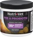 Nutri-Vet Pre & Probiootit koirille, digestiivinen tuki, vatsavaivat, pentuprobiootti, lemmikkivitamiinit ja lisäravinteet, koiraprobiootit, maksa- ja juustomaku, 120 pehmeää purukumia