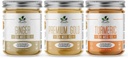Plant Based Jeff Organic Sea Moss Gel Bundle kanssa Turmeric, Inkivääri, Plain, 3x16 oz. Natural Wildcrafted Superfood, Immuuni puolustus ja digestiivinen tuki, ei-GMO, Vegan ja Keto