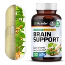 BIO KRAUTER-aivojen lisäravinteet - 100 mg - 1300 mg Ashwagandha, Panax Ginseng ja Ginkgo Biloba - Vegaani, Ei täyteaineita