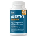 Tobias Digestive Enzymes with Amylase, bromelain, Lipase, Lactase, Proteaasi, Papain & More, Digestiolisä 18 Entsyymejä ruoansulatusta ja Gut Health, 60 kapselia, 30 tarjoilua