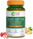 Senta Pure Nutrition Lung Detox Supplement with Natural Herbal Blend of Vitamiini C, GrapeSeed & Vasaka Leaves Extract Lung Cleanser for Detoxification of Lung and Immune Defence - 60 Veg Kapselit