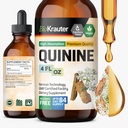 BIO KRAUTER Quinine for Leg Cramps Tincture - Cinchona Bark Extract - Vegan Quinine Liquid - Alkoholiton ja sokeriton uute 4 Fl.Oz.