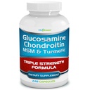 Glukosamiinikrondroitiini, MSM & Turmeerinen ravintolisä - 248 kapselia