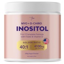 QSTA Myo-Inositol & D-Chiro Inositol Supplement for Women 4100mg (40:1 Ratio) 9-in-1 Hormonaalinen & Metabolinen tuki PCOS Multivitamiinit. Inositol Powder Supplement for Hormoni Balance