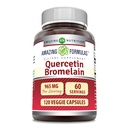 Amazing Formula Quercetin 800 mg kanssa bromelain 165 mg, 120 kasviskapselit täydennysosa ..