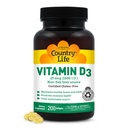 Maa Life-vitamiini D3 1000 IU Pehmeät geelit, suuret, 200 sg, 200
