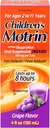 Lasten Motrin Oral Suspensio, Kivunlievitys, Ibuprofeeni, Rypäleenmaku, 4 Oz