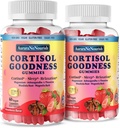 2 pakkausta Cortisol täydentää Hormoni Harmony, 17-in-1 Cortisol Gummies for Women & Men Cortisol Reduktor Ashwagandha, Rhodiola Rosea, Pyhä Basil, Valerian for Stress Relief & Cortisol Balance