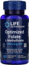 Life Extension Optimoitu Folaatti L-Metyylifolaatti 1000 mikrog Kasvissyöjä Tabletit 2 pakkaus