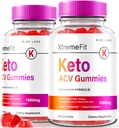 Rize labs - Xtremefit Keto ACV Gummies varten Advanced Painonlasku, Advanced Formula, Apple Siideri Viinietikka täydentää (120 Gummies)