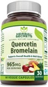 Herbal Secrets Quercetin 800 Mg ja bromelain 165 Mg Supplement ... 60 Kasviskapselit