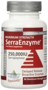 Serra Enzyme Serrapeptaasilisä - Kirkkaat keuhkot ja sinukset, proteolyyttinen, digestiivinen Cleanse 250 000 IU - Maksimivahvuus 90 kapselia