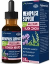 Ruokavalion täydennys Vaihdevuodet Tuki Pudotukset, Estroven Menopause Relief Tincture varten Hot Flashs & Night Hikiä Musta Cohosh, Valerian. 2oz