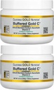 Kalifornia Gold Nutrition puskuroitu C-vitamiinijauhe, ei-acidic, Gold C, USP Grade Sodium Ascorbate, Sopii vegaaneille ja vegetaareille, 8.40 oz (238 g), 2 Pack