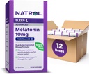 Natrol Advanced Sleep Melatoniini 10 mg, Ravintolisä levollinen uni, aika vapauttaa melatoniinitabletteja, 30 Aika-Julkaisevat tabletit, 30 päivän tarjonta (pakkaus 12)