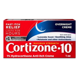 Cortizone 10 Maximum Strength Yön yli - kutinavoide, 1% hydrokortisoni, nopeavaikutteinen laventelituoksuinen anti- litch Cream for Bug Bites, Ihottuma, ekseema, psoriaasi, myrkyllinen Ivy, Tammi, Sumac, 1 oz