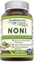 Pure Naturals Noni - 400 mg kapselit - 120 kapselia