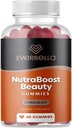 Nutraboost Beauty Gummies, Vegan Collagen Booster, Biotiini, ihokarva ja kynnet, A-vitamiini, E-vitamiini, Citrus Flavor, 30 päivän tarjonta, sokeriton