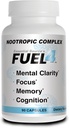Fuel4 Nootropic Brain Support Supplement ... Focus & Mental Clarity Capsules with D3-vitamiini, Ginkgo Biloba, Cognivia, Alpha GPC, DMAE & Huperzine A ...