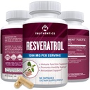TRUTHENTICS Resveratrol Supplement 1200mg - Japanese Knotweed Kapselit - High Potency Trans Resveratrol Nutritional Supplements for Healthy Iging, Vibrant Skin & Immuun Health - 60 Vegaanikapselit