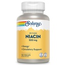 SOLARAY Ei Flush Niacin 500mg, Flush-vapaa B3-vitamiini Niasiini, energia- ja Circulatory System Tuki, Vegan, Lab vahvistettu, 60 päivän Money-Back-takuu, 100 tarjoilua, 100 VegCaps