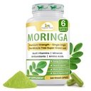 Luomu Veda Moringa Leaf Powder Capsules, 1000mg, 360 Count - True Green Native Organic Moringa Oleifera, Premium Strength Nutrient Dense 100% Pure Leaves - energia, uni ja immuniteetti tuki - Vegan