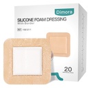 Dimora Silicone Vaahto pukeutuminen Border 20 Pack liima 4"x4" Vedenpitävä Haava pukeutuminen Bandage for Haavahoito